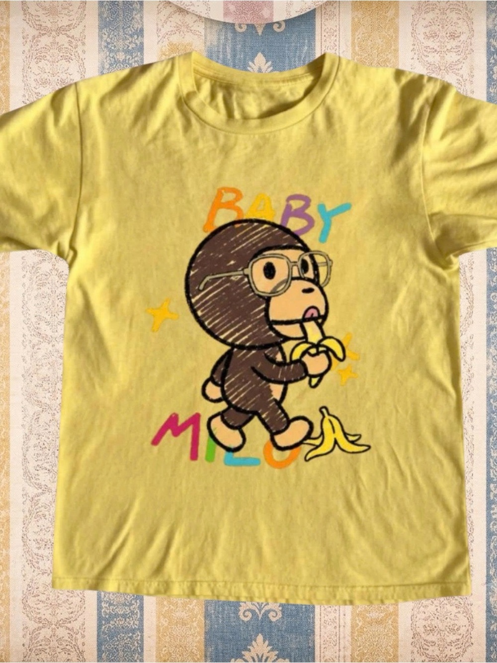 Gildan Yellow Baby Milo Graphic Tee